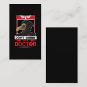 Vintager Pest-Doktor Goggles Steampunk Apocalypse Visitenkarte (Vorne/Hinten)