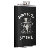 Vintager Pestarzt Dunkler Spaß Flachmann (Rechts)