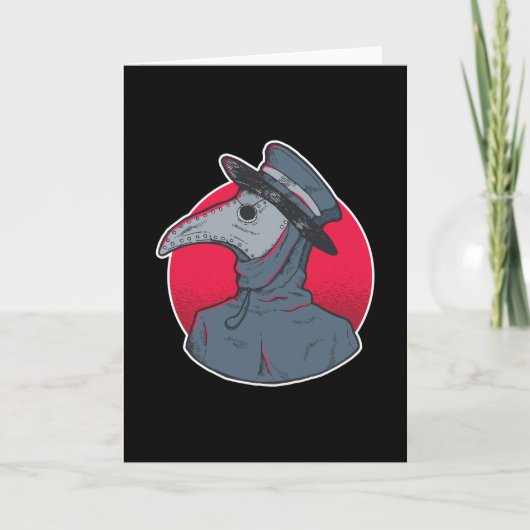 Vintager Pestarzt Karte (Vorderseite)