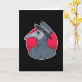 Vintager Pestarzt Karte (Gelbe Blume)