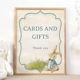 Vintager Peter der Kaninchen Boy Cards und Geschen Poster