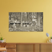 Vintager Pfadfinder-Truppentruppe Camping Foto der Leinwanddruck (Insitu (Wohnzimmer))