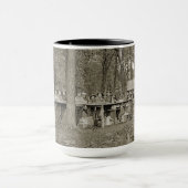 Vintager Pfadfinder-Truppentruppe Camping Foto der Tasse (Zentrum)