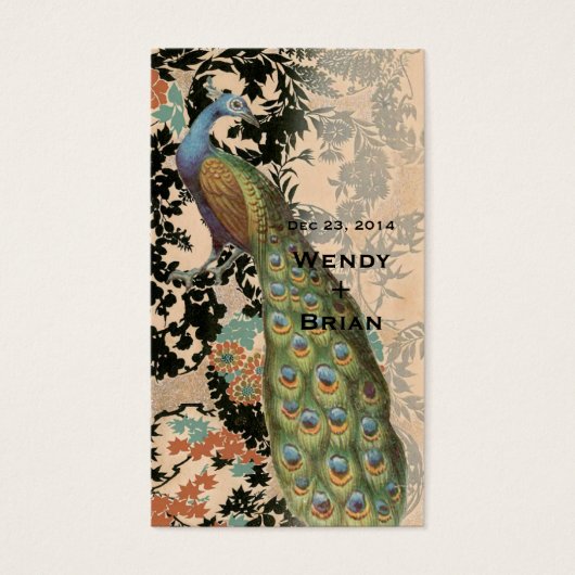 Vintager Pfau (Vorderseite)
