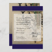 Vintager Pfau 6 - Save the Date (Vorne/Hinten)