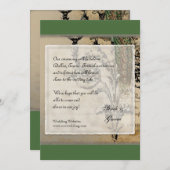 Vintager Pfau 6 - Save the Date (Vorne/Hinten)