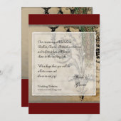 Vintager Pfau 6 - Save the Date (Vorne/Hinten)