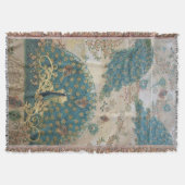 Vintager Pfau - Blanket Decke (Vorderseite)