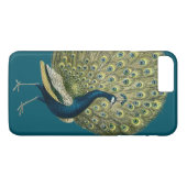 Vintager Pfau Case-Mate iPhone Hülle (Rückseite (Horizontal))