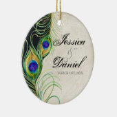 Vintager Pfau & Etchings Weihnachtsschmuck (Rechts)