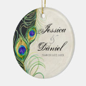 Vintager Pfau & Etchings Weihnachtsschmuck (Links)