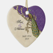 Vintager Pfau & Etchings Weihnachtsschmuck (Rechts)