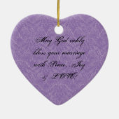 Vintager Pfau & Etchings Weihnachtsschmuck (Hinten)