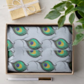 Vintager Pfau-Feder-Druck Seidenpapier (Geschenk)