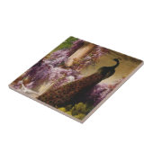 Vintager Pfau Fliese (Seite)