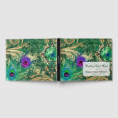 Vintager Pfau für jede Anlässe Gästebuch (Voll)