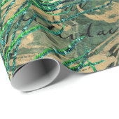 Vintager Pfau für jede Anlässe Geschenkpapier (Rolleneckpunkt)