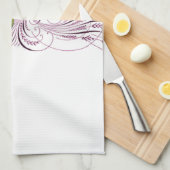 Vintager Pfau Handtuch (Viertel Falte)