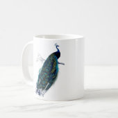Vintager Pfau Kaffeetasse (Vorderseite Links)