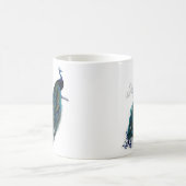 Vintager Pfau Kaffeetasse (Mittel)