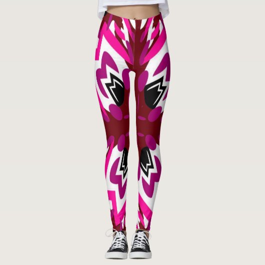 Vintager Pfau Leggings (Vorderseite)