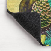 Vintager Pfau Mousepad (Ecke)
