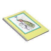 Vintager Pfau Notizblock (Rechte Seite)