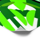 Vintager Pfau Poster (Ecke)