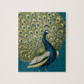 Vintager Pfau Puzzle (Vertikal)