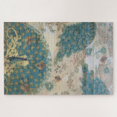 Vintager Pfau - Puzzle (Horizontal)