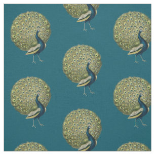 Vintager Pfau Stoff