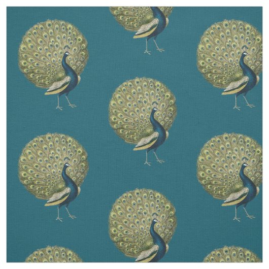 Vintager Pfau Stoff (Muster)