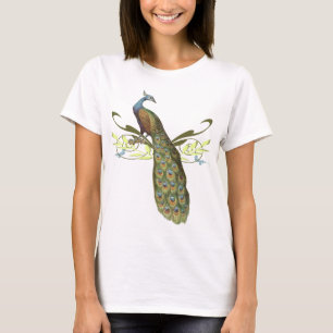 Vintager Pfau T-Shirt