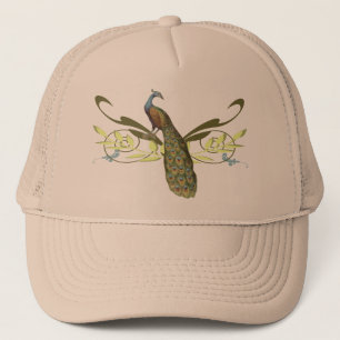 Vintager Pfau Truckerkappe
