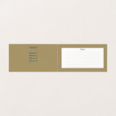 Vintager Pfau - Visitenkarte Visitenkarten (Innenseite Aufgefaltet)