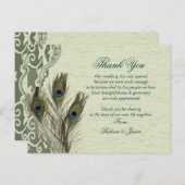 Vintager Pfauenpark Postkarte (Vorne/Hinten)