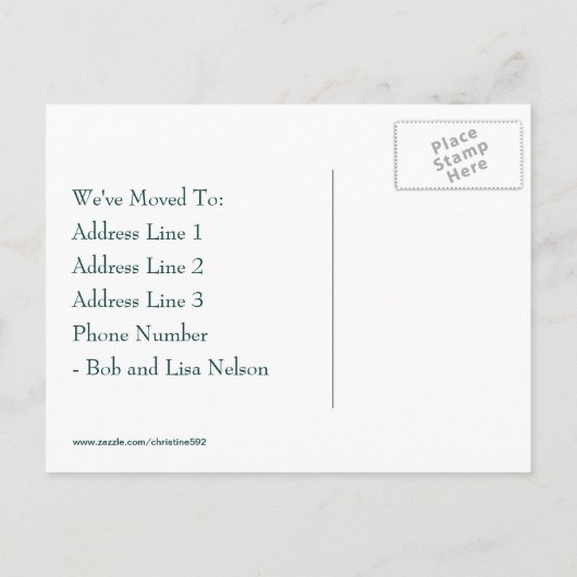 Vintager Pfauenwechsel bei Postkarten (Rückseite)