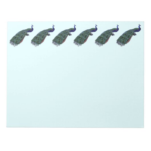 Vintager Pfauenwirbel Notizblock (Vorderseite)