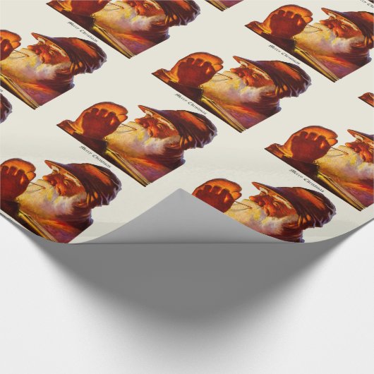 Vintager Pfeife-Jäger Sankt Geschenkpapier (Ecke)