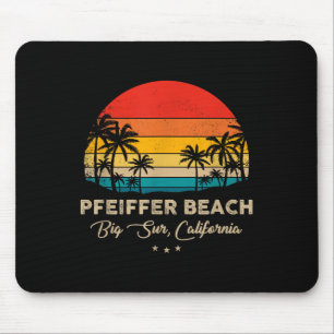 Vintager Pfeiffer Beach - Big Sur, California Soul Mousepad