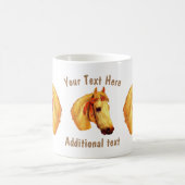 Vintager Pferdekopf Personalisiert Kaffeetasse (Mittel)