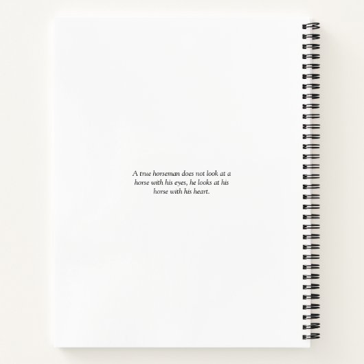 Vintager Pferdereiterfolg personalisiert Notizblock (Rückseite)