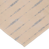 Vintager Pfirsich und eleganter silbergrauer Strei Tischdecke (Schrägansicht)