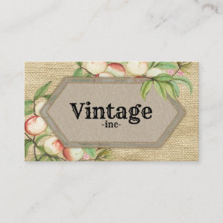 Vintager Pfirsichbauernhof Visitenkarte