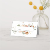 Vintager Pfirsichgarten - Platzkarte (Vorderseite)