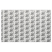 Vintager Pheasant Game Bird Zeichne BW Stoff (Fat Quarter (45,7 x 55,9 cm))