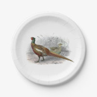 Vintager Pheasant Game Bird Zeichne Farbe #2