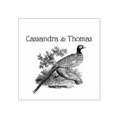 Vintager Pheasant Game Bird Zeichne Gummistempel (Prägung)