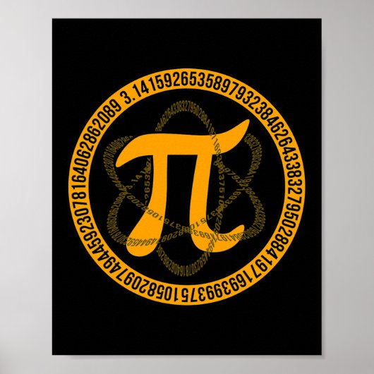 Vintager Pi Day Lover Mathematiker Gr Poster (Vorne)
