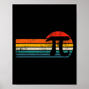 Vintager Pi Day Mathematik Pun Mathematik Symbol P Poster